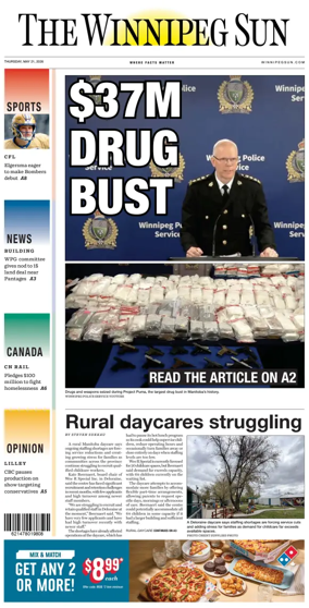 Cover of Winnipeg Sun