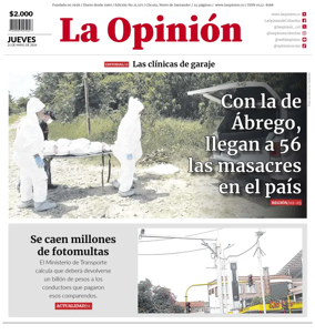 Cover of La Opinion