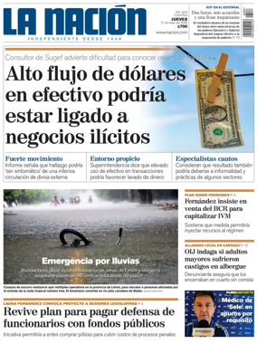 Cover of La Nacion (Costa Rica)