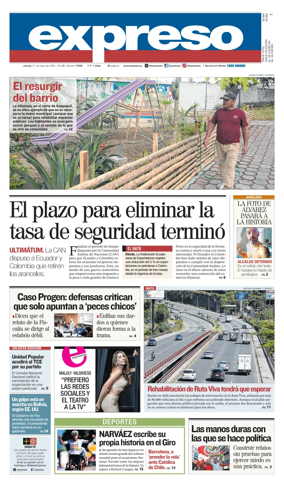Cover of Diario Expreso