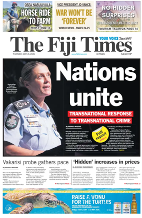 Cover of The Fiji Times