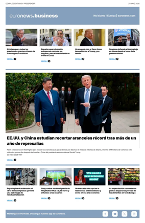 Cover of Euronews Business (Spanish) Compiled Edition