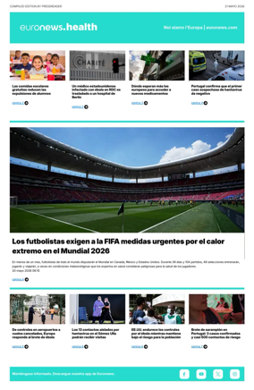 Cover of Euronews Health (Spanish) Compiled Edition