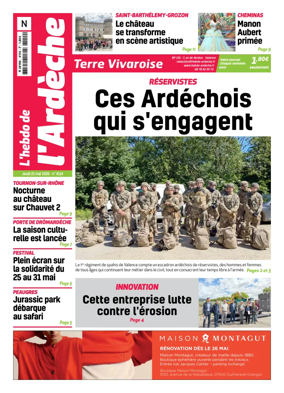 Cover of L'Hebdo de l'Ardeche – edition Nord
