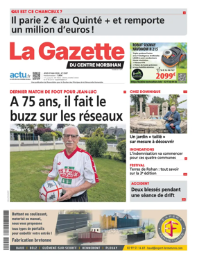 Cover of La Gazette du Centre Morbihan
