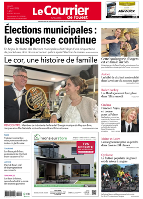Cover of Le Courrier de l’Ouest (Angers)