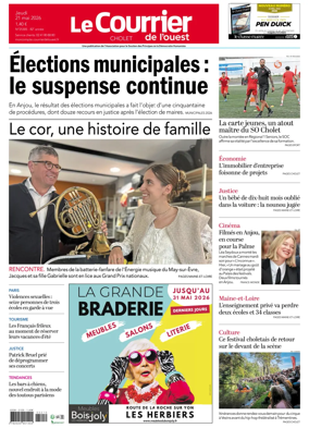Cover of Le Courrier de l’Ouest (Cholet)