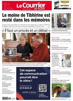 Cover of Le Courrier de l’Ouest (Deux-Sevres)
