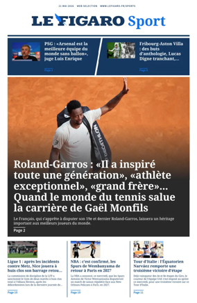 Cover of Le Figaro Sport