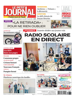 Cover of Le Petit Journal - L'hebdo local de l'Aude