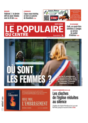Cover of Le Populaire du Centre (Haute-Vienne)