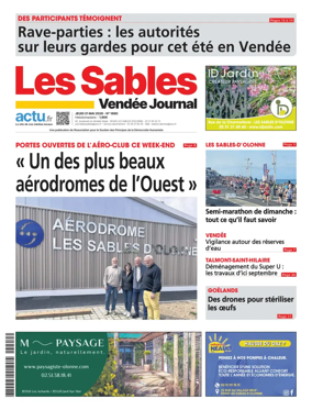 Cover of Les Sables Vendee Journal