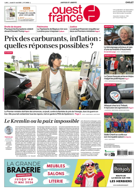 Cover of Ouest France (Cholet)