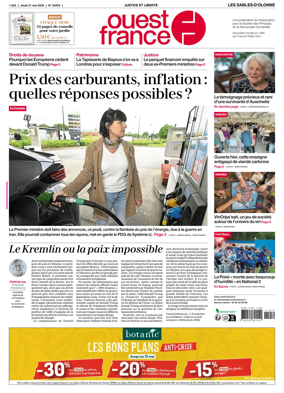 Cover of Ouest France (Les Sables-d'Olonne)