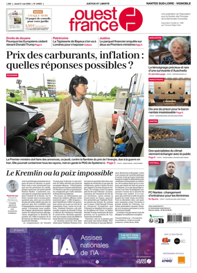 Cover of Ouest France (Nantes / Sud-Loire / Vignoble)