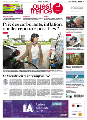 Cover of Ouest-France (Saint-Brieuc Lamballe)