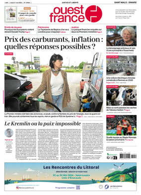 Cover of Ouest France (Saint-Malo)