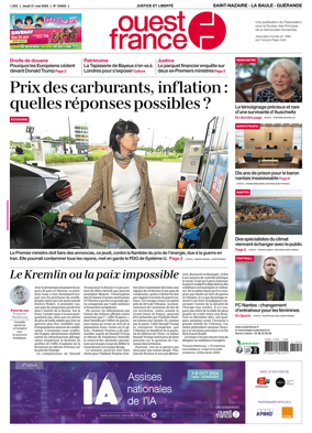Cover of Ouest France (Saint-Nazaire La Baule Guerande)
