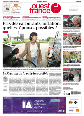 Cover of Ouest France (Sarthe)
