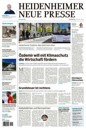 Cover of Heidenheimer Neue Presse