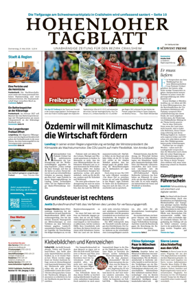 Cover of Hohenloher Tagblatt