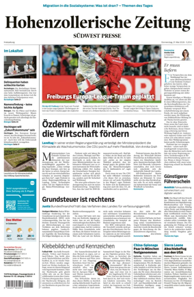 Cover of Hohenzollerische Zeitung