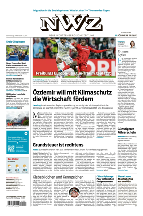 Cover of NWZ – Neue Wurttembergische Zeitung