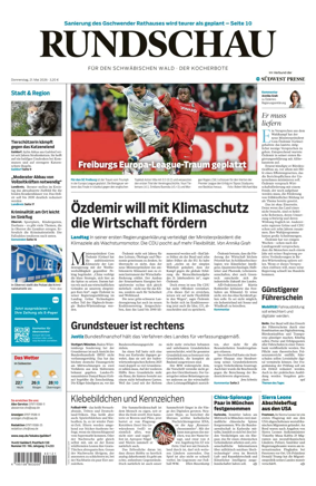 Cover of Rundschau fur den Schwabischen Wald – Der Kocherbote