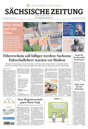 Cover of Sachsische Zeitung (Hoyerswerda)