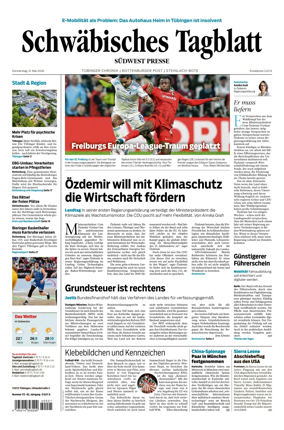 Cover of Schwabisches Tagblatt - Tubinger Chronik