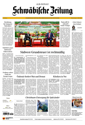 Cover of Schwabische Zeitung (Alb-Donau)
