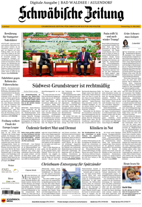 Cover of Schwabische Zeitung (Bad Waldsee / Aulendorf)