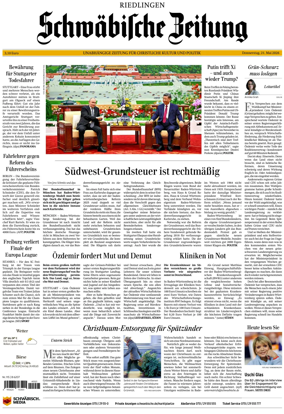 Cover of Schwabische Zeitung (Riedlingen)