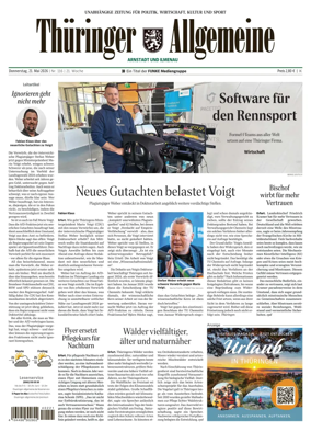 Cover of Thuringer Allgemeine (Arnstadt und Ilmenauz)
