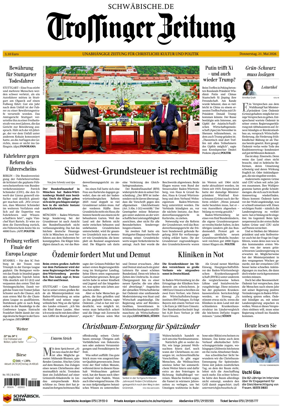 Cover of Trossinger Zeitung