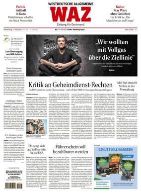 Cover of Westdeutsche Allgemeine Zeitung (Dortmund-Sud II)