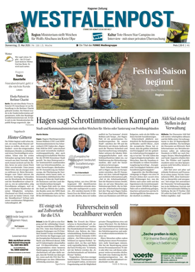 Cover of Westfalenpost (Hagen Hohenlimburg)