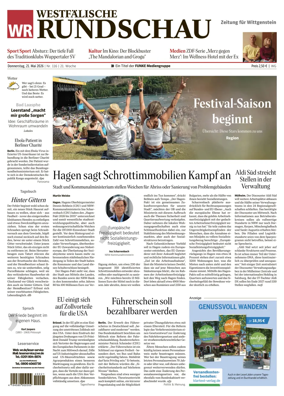 Cover of Westfalische Rundschau (Bad Berleburg Wittgenstein)