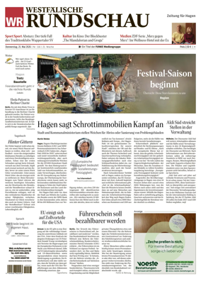 Cover of Westfalische Rundschau (Hagen Hohenlimburg)