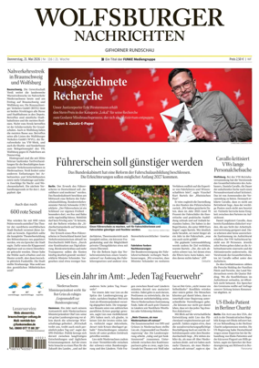 Cover of Wolfsburger Nachrichten (Wolfsburg-Gifhorn)