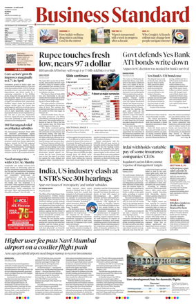 Cover of Business Standard
