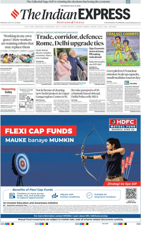 Cover of The Indian Express