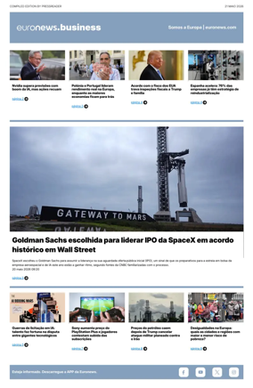 Cover of Euronews Business (Portuguese)
