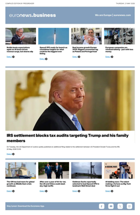 Cover of Euronews Business