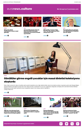 Cover of Euronews Culture and Sport (Turkish) Compiled Edition