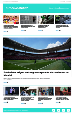 Cover of Euronews Health (Portuguese)