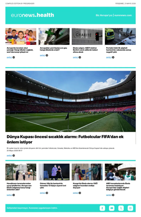 Cover of Euronews Health (Turkish) Compiled Edition