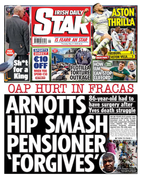 Cover of Irish Daily Star