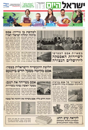 Cover of Israel Hayom