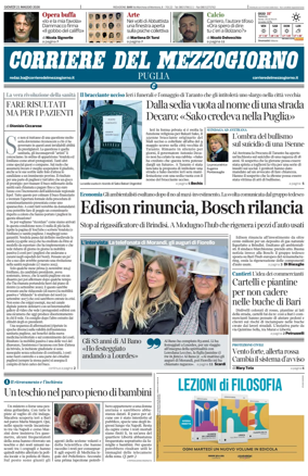 Cover of Corriere del Mezzogiorno (Puglia)